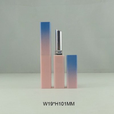 Glossy Gradient finish long slim lipstick tube inner cup 7mm